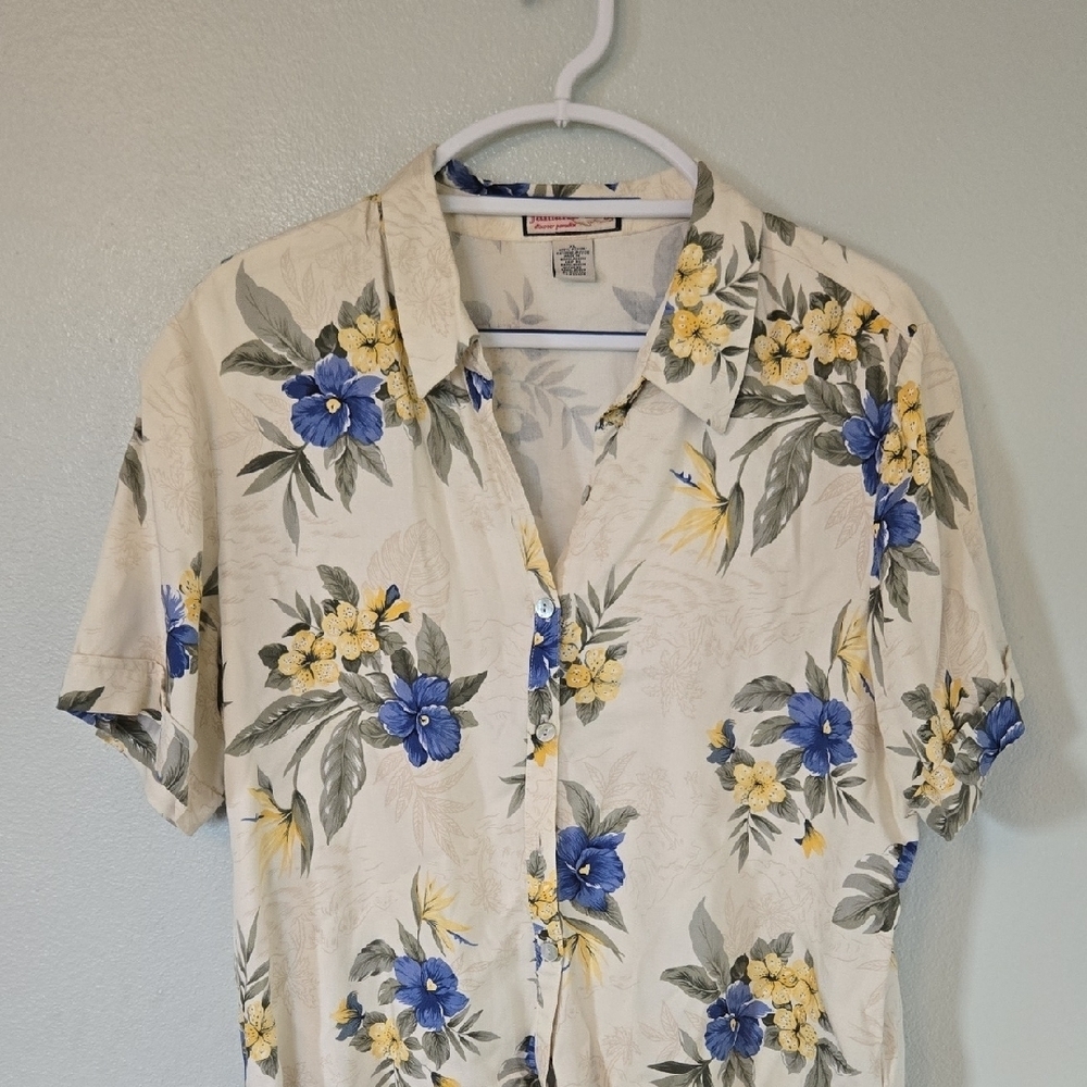 Jamaica Bay | Vintage Floral Hawaiian Shirt Size XL